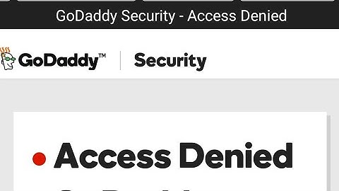 Security Access Denied - GoDaddy Website Firewall Bypass in SQL injection