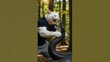 BLACK PYTHON😿😿🐍🐍 #shorts #viralshorts #kitty #kitten #cat #snake