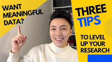 3 tips to finding meaningful data for your research