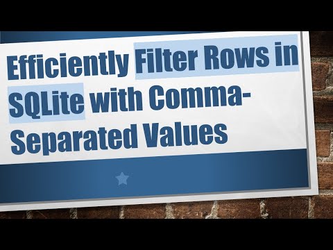 Efficiently Filter Rows