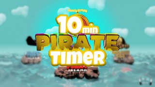10 Min Pirate Timer for centers- With music for kids in classroom work - Super fun activity.