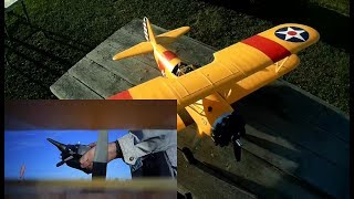 E flite 1 1m PT 17 maiden flight review