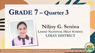 Famous Grade 7 Niljoy Senina IPT Showcase of Learners Output Profile