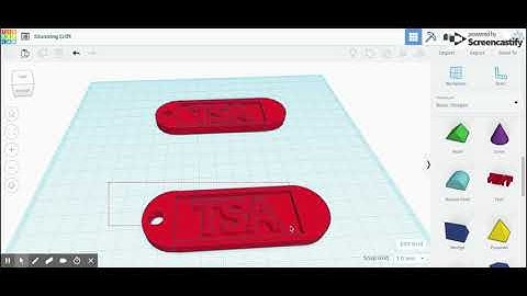 TinkerCAD Keychain Step 11
