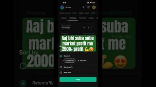 Suba suba market me diya green signle #sip #stockmarket #investment #smallcase #midcap #allcap