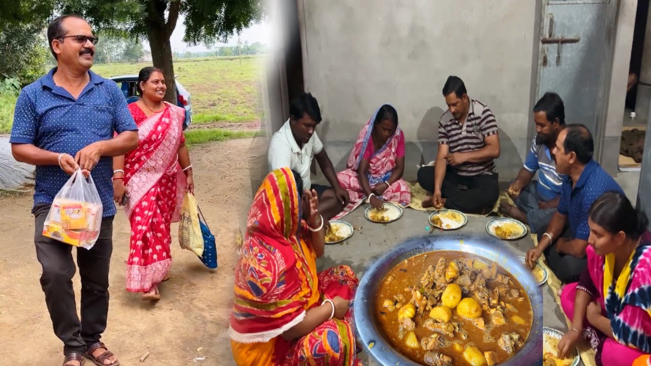 মামা বাড়ি গিয়ে মায়ের হাতের মাংস রান্না খাওয়া একটু আলাদাই মজা//@TradiSwad