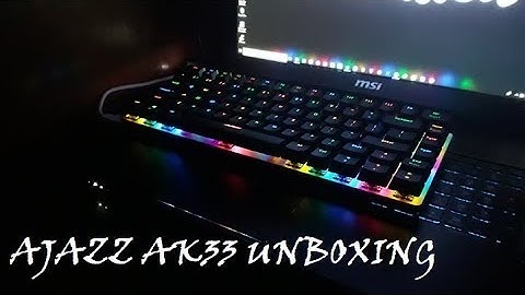 AJAZZ AK33 RGB Keyboard Unboxing & Color Functions (Budget Gaming Keyboard)