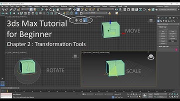 3ds Max Tutorial for Beginner - Chapter 2 : Transformation tools