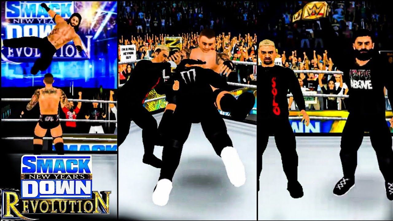WR3D 2K24:| ROMAN ATTACK LA KNIGHT | SPAIKE&SPEAR TO RANDY | AT SMACKDOWN NEW YEAR REVOLUTION 2024 |