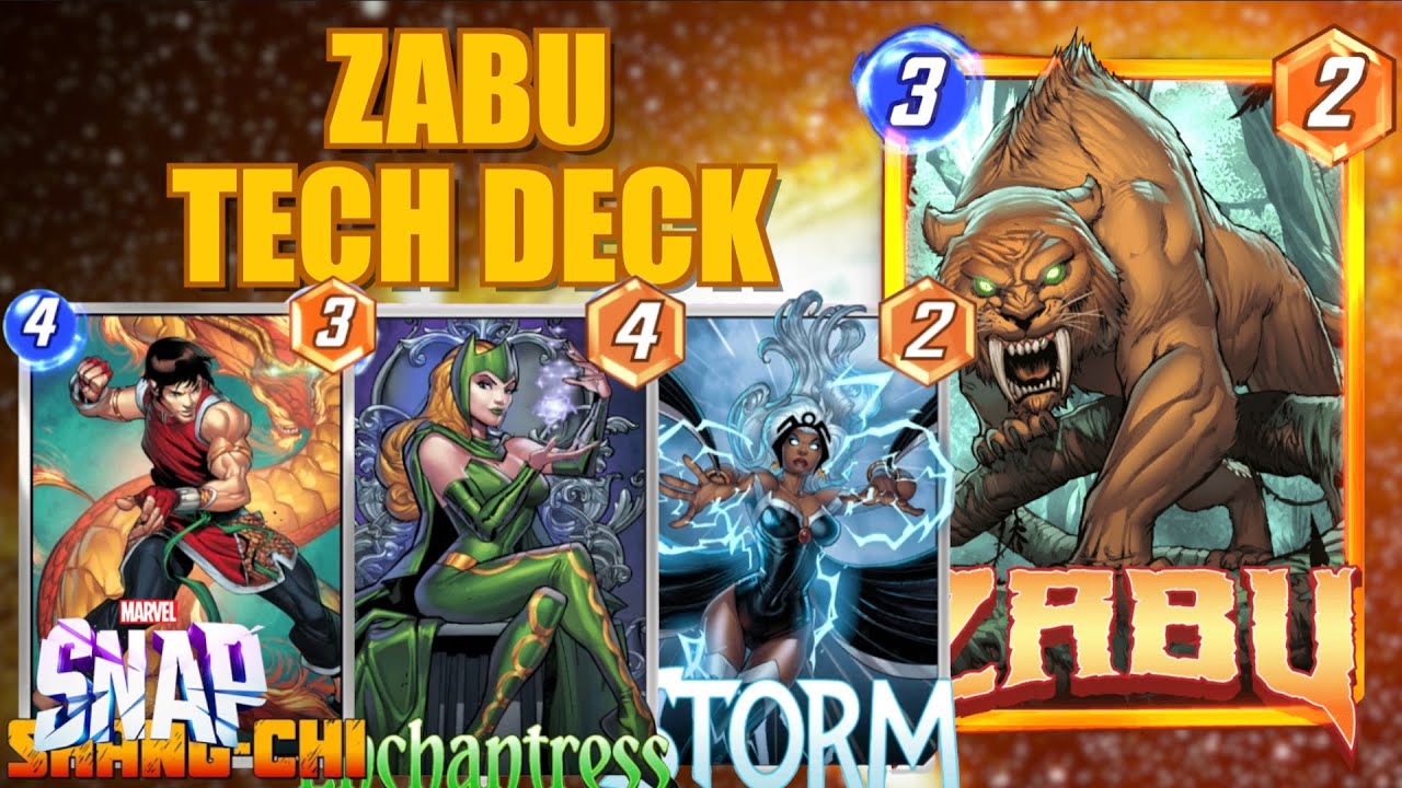 COUNTER YOUR OPPONENTS! Zabu Tech Deck Marvel Snap YouTube