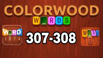 COLORWOOD WORDS Cryptogram level 307 308