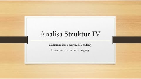 Analisa Struktur Truss Metode Matriks part 4
