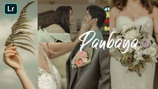 PAUBAYA LIGHTROOM PRESET TUTORIAL / Moira Paubaya music video inspired preset free dng