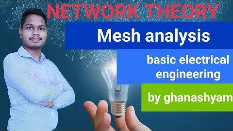 Network theory (mesh analysis) part-11