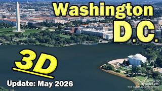 Washington D.C.:3D Cinematic Aerial Flyover Tour