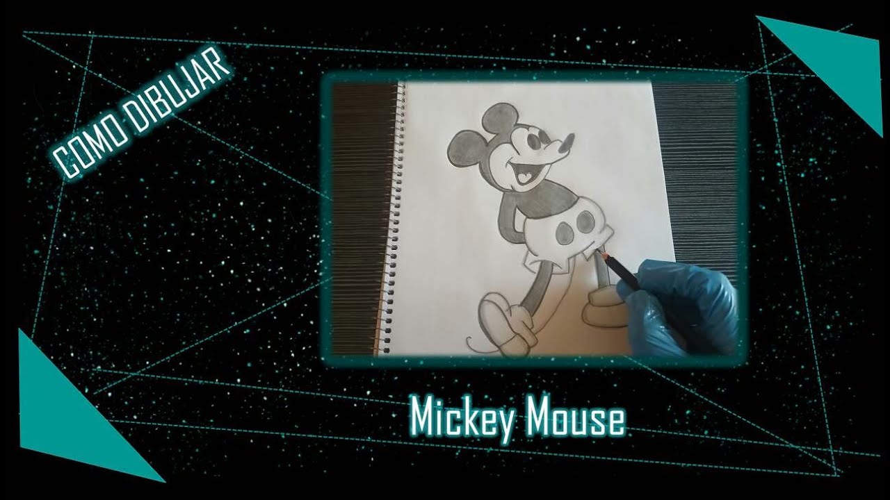 Cómo dibujar a MICKEY MOUSE How to draw MICKEY MOUSE