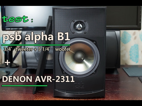 Denon Avr 2311 Amp Psb Alpha B1 Speaker Youtube