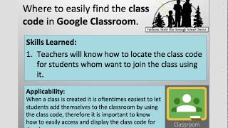 Where to find the class code in Google Classroom