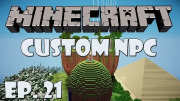 Minecraft - Custom NPC Returns - Episode 21 | Testing Out The Battlegrounds