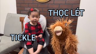 How to say Tickle in Vietnamese - Learn Vietnamese with Chau the Ox and Baby Aria Body Parts Review screenshot 4