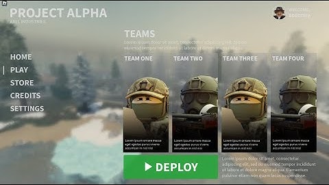 Advanced Menu UI V1 Showcase - [Grab & Go Productions]