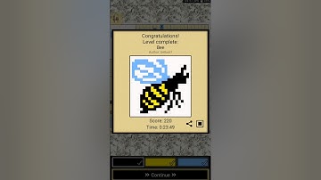 Nonogram Puzzle 011 - 21 x 20 - Bee #braingames #puzzlesolving #game