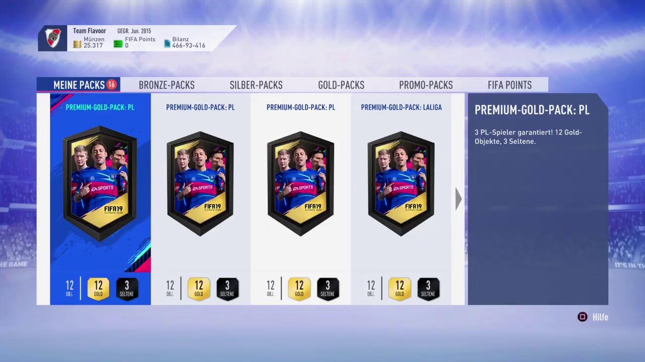 Fifa19 FUT-29 Upgrade Packs opening