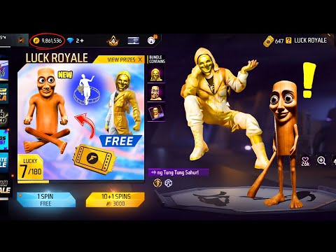 TUNG TUNG SAHUR GOLDEN CRIMINAL FREE FIRE NEW EVENT CLAIM FREE JERSEY GARENA FREE FIRE