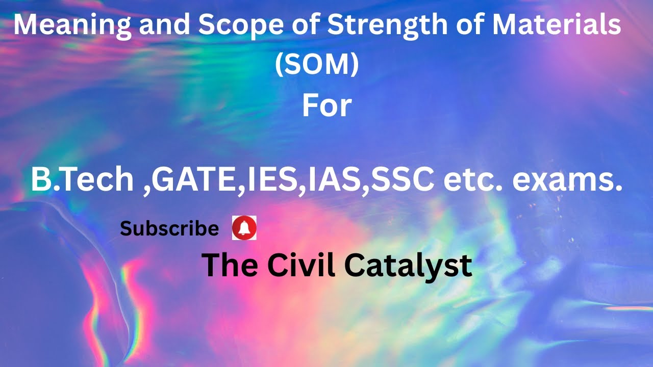 Meaning and Scope of Strength of Materials