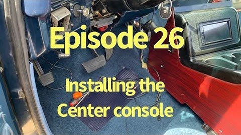 Episode 26 carpet and center console installation 86 C10