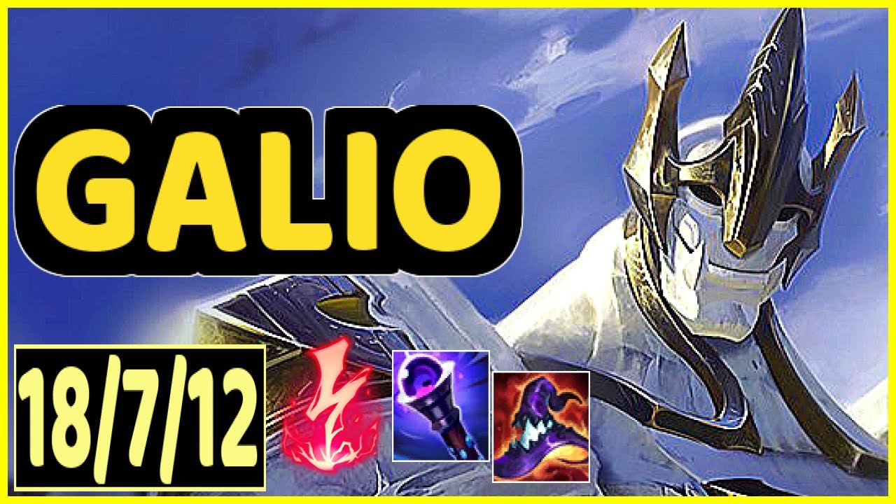 GALIO VS VEX - 18/7/12 KDA MID GAMEPLAY