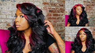 A Oldie But Updated Zury Sis Diva Collection Synthetic Hair Pre Tweezed Part Wig - Diva H Sista