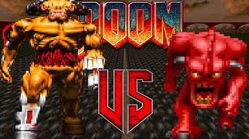 Cyberdemon vs Pinky - Doom Classic: Versus Battle - Monster Infighting - Retro Boss Arena