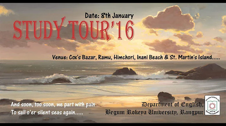 Study Tour 2016 | Dept. of English |Begum Rokeya University