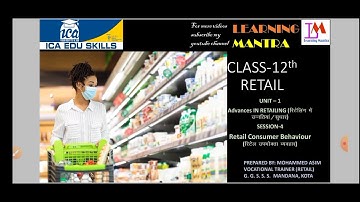 Class 12th Retail Unit-1st Advances in Retailing Session-4th Retail Consumer Behavior