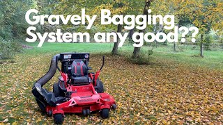 Gravely HD ZT Zero Turn bagging system review. Worth it??? You may be surprised...