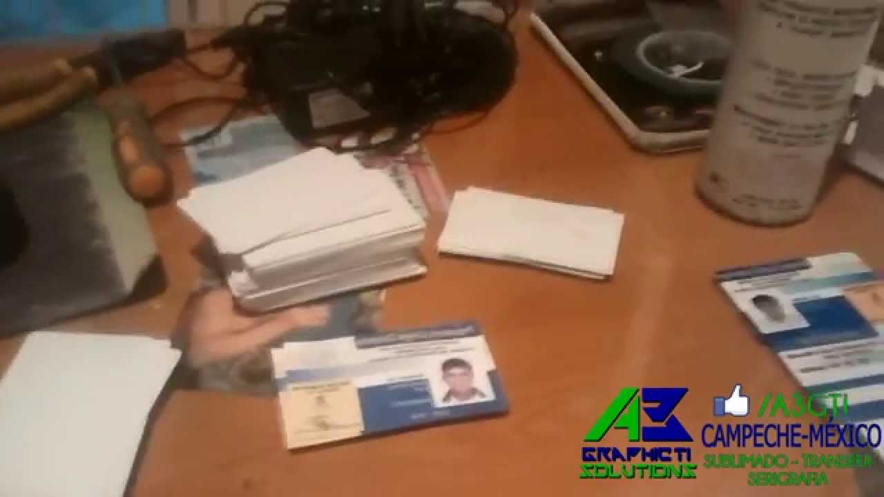 Sublimando Credenciales de PVC