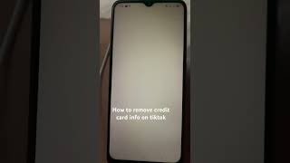 How to remove credit card info on tiktok