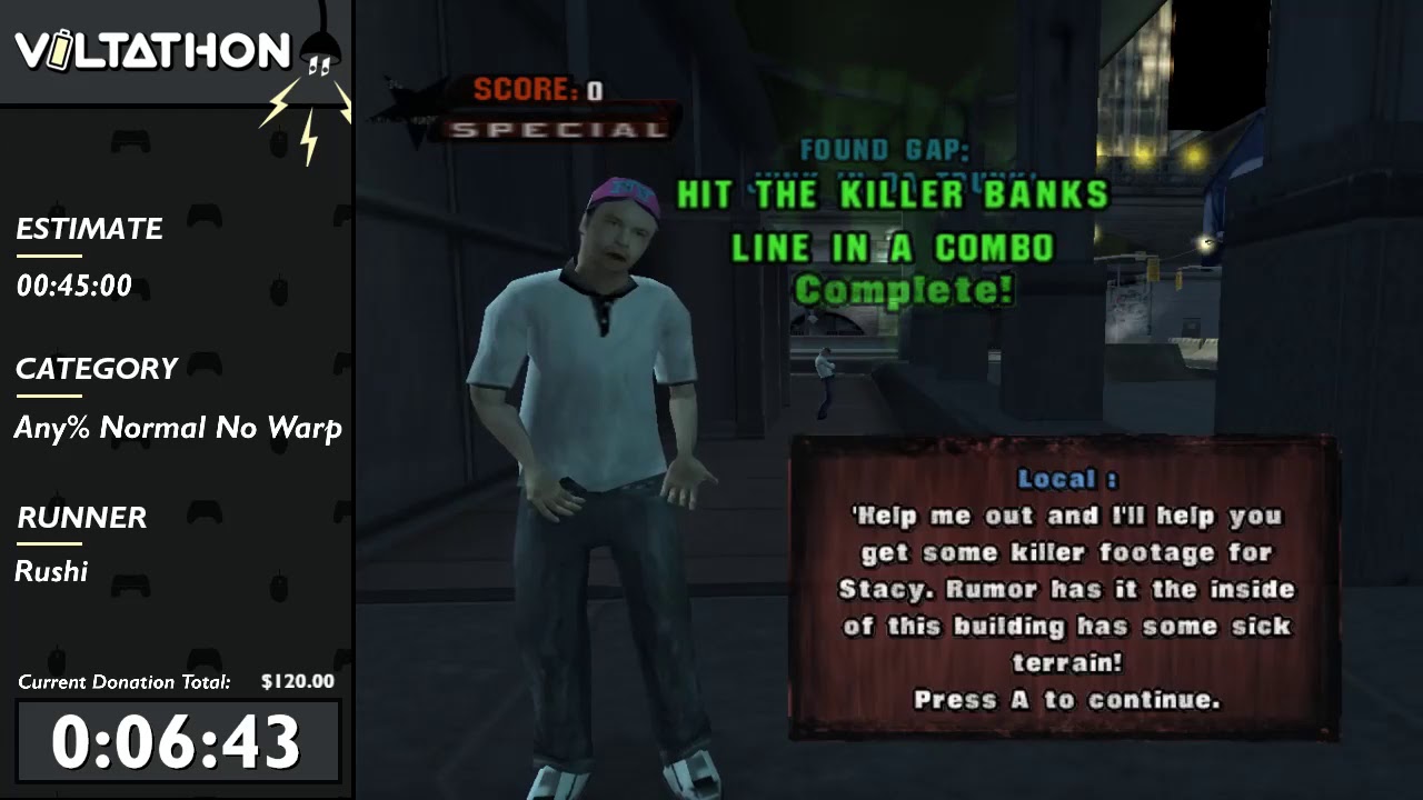 Tony Hawk's Underground - Any% Normal No Warp in 