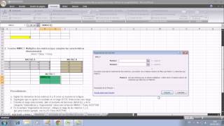 Matrices en excel