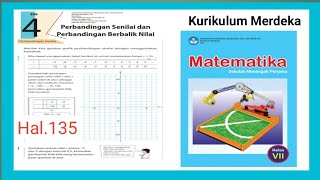 Kunci Jawaban matematika kelas 7 SMP hal.135 || Kurikulum Merdeka | Perbandingan @GUcilchaNEL1964