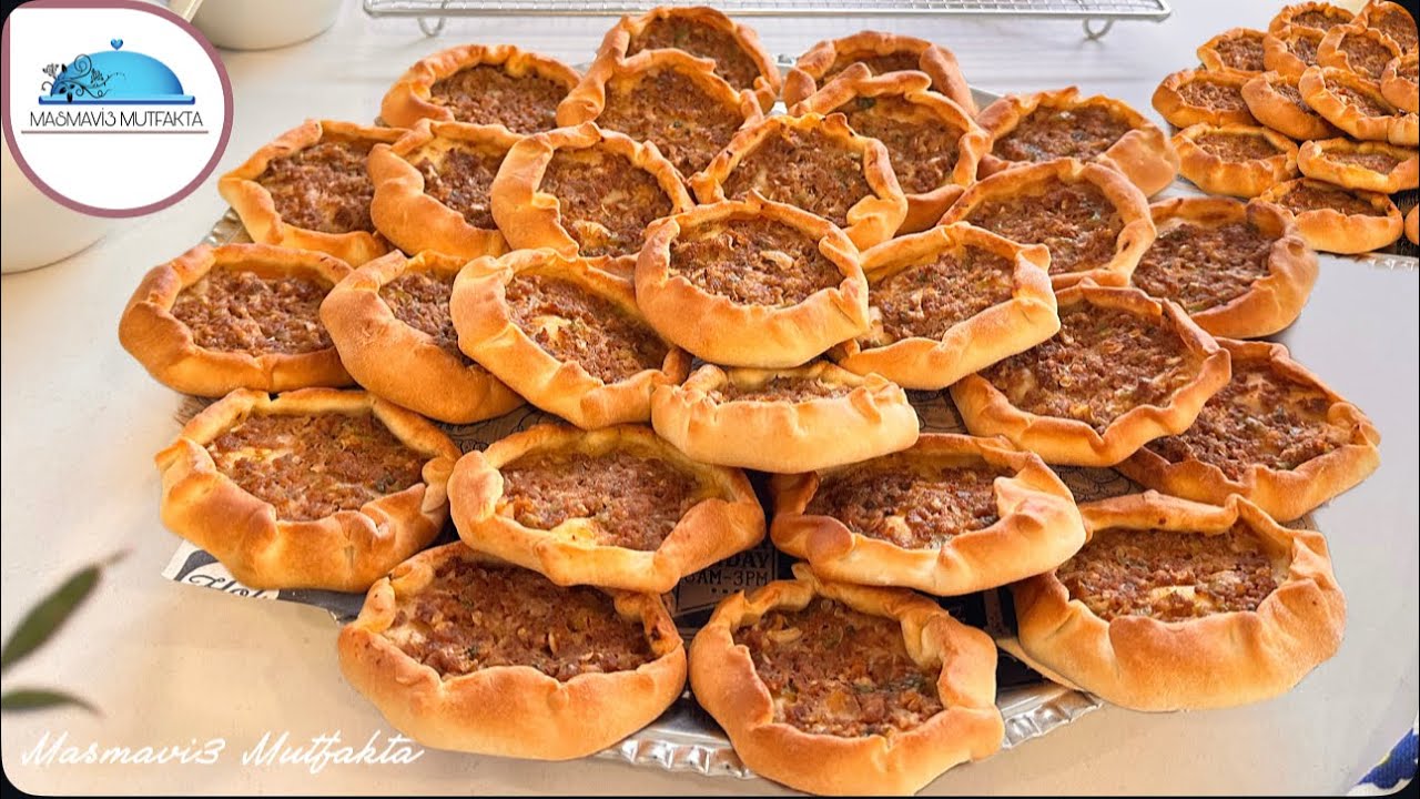 ХРУСТЯЩИЕ МИНИ-ЛАХМАДЖУН 🔥 3 противня из 250 г фарша – без дрожжей ✔️