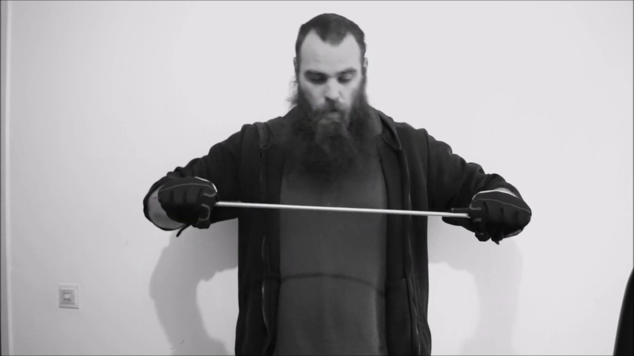 Old time strongman, bending 69,5cm long and 8mm thick steel YouTube