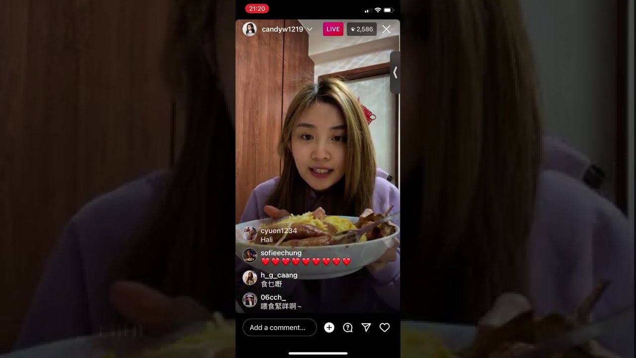 Candy 王家晴 COLLAR 220219 ig live 1 of 2 candyw1219