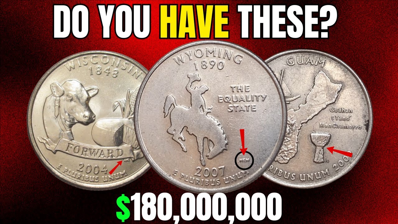 Most RARE & VALUABLE State Quarter Errors Worth BIG $$$ In 2026 – Still Found In Circulation!