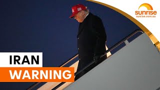 Trump warns Iran over Strait of Hormuz fees | Sunrise