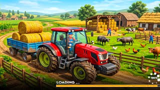 TRANSPORTING tractor driving 3d #fs22 Massey 4x4 tractor Offroding Android gameplay #gta5 #gtav screenshot 3