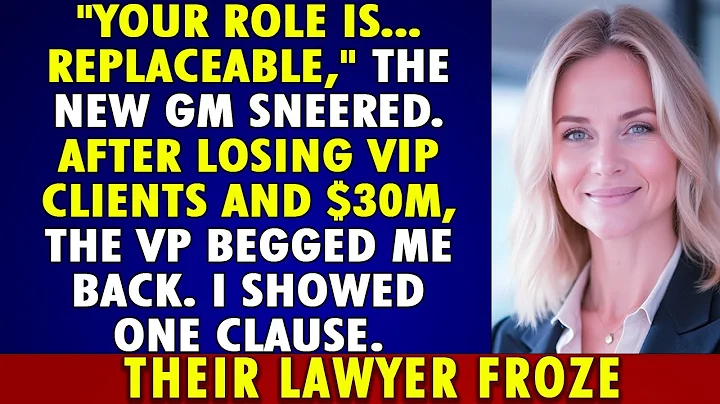 Fired as "REPLACEABLE," I cost them $30M in CLIENTS—one CLAUSE made their LAWYER go silent