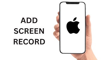 How To Add Screen Record on iPhone 2025