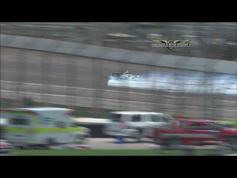 Tony Kanaan crashes on Pole Day at Indianapolis